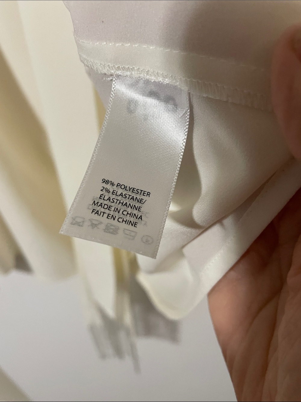 Pink Tartan Cream Blouse With Tie Size Large - Picture 3 of 5